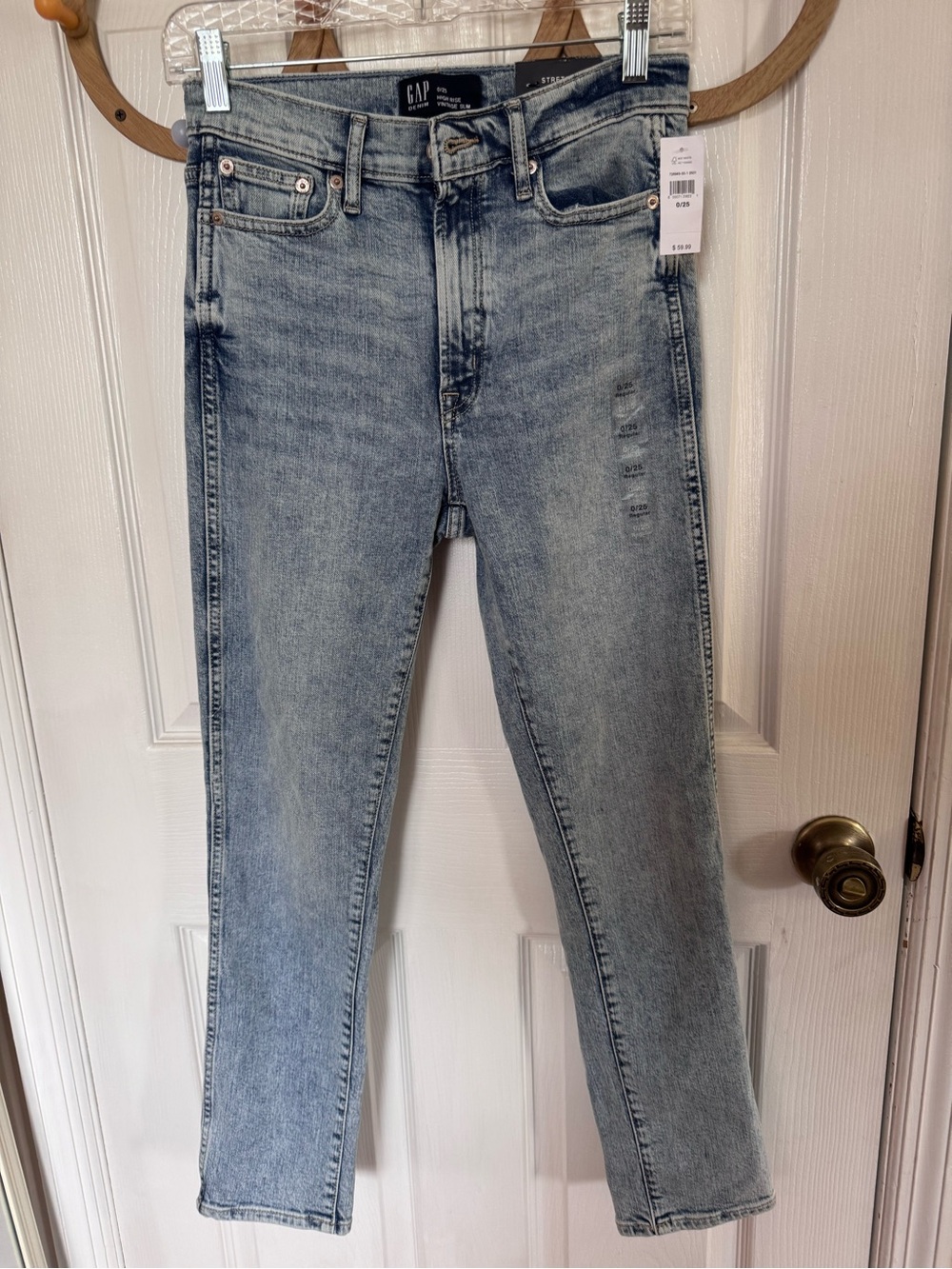 GAP Light Blue High-Rise Straight Jeans NWT